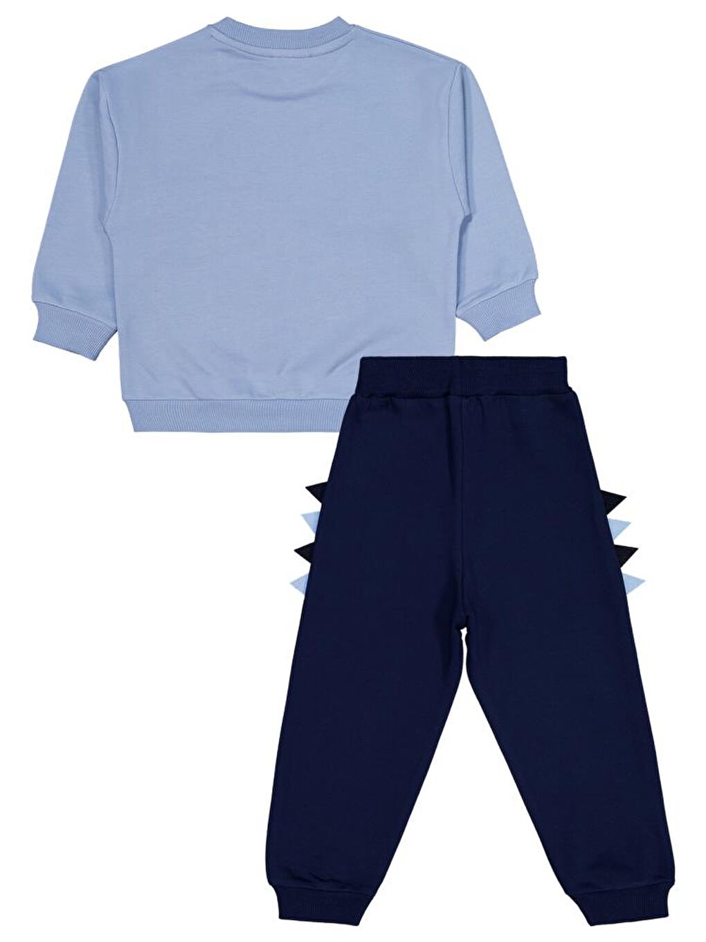 Boys Dinozor Baskılı 2-5 Yaş Eşofman Takımı - Mavi 4-5 Yaş-2