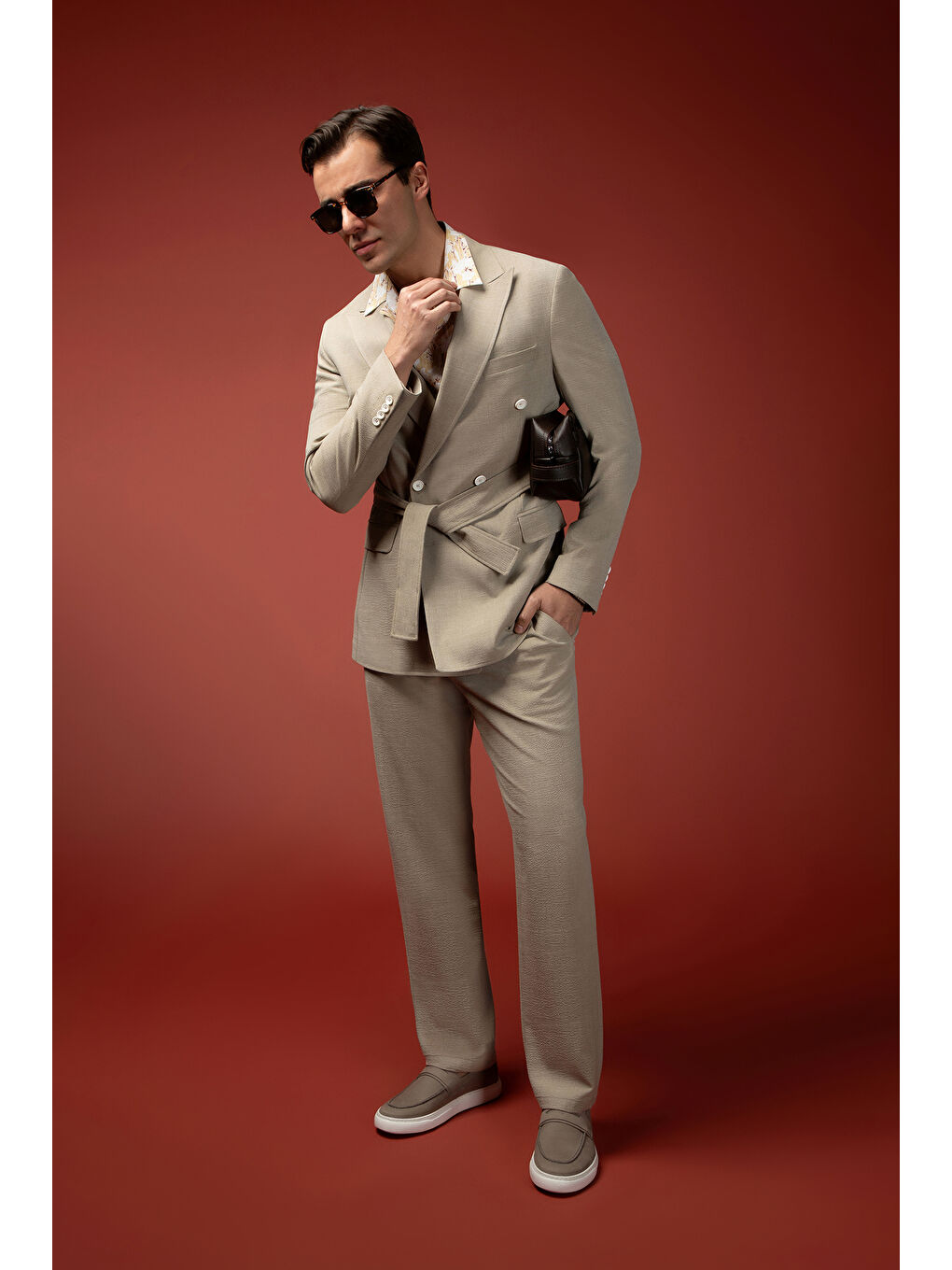 Gri Casual Nubuk Deri Ayakkabı