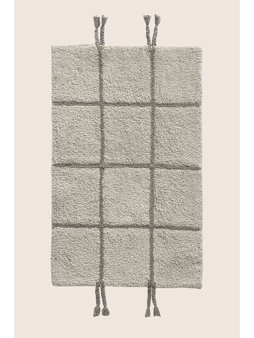 Yeşil Elani Tekli Banyo Paspası %100 Pamuk 50x80 cm Mint