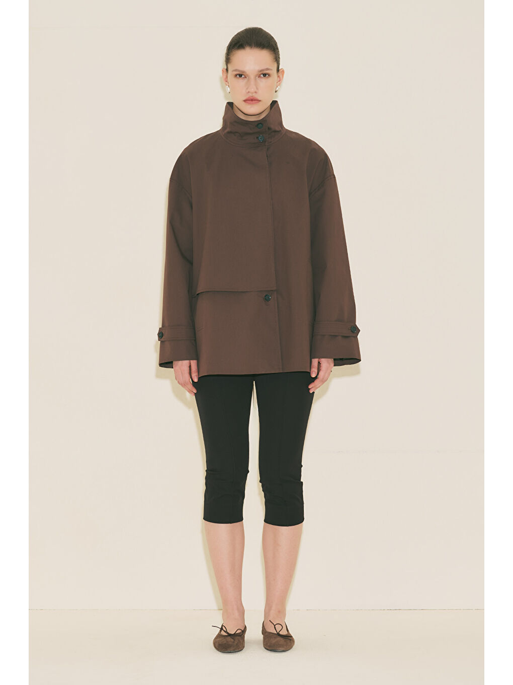 Rıa Tasarım Trençkot Kahverengi-2