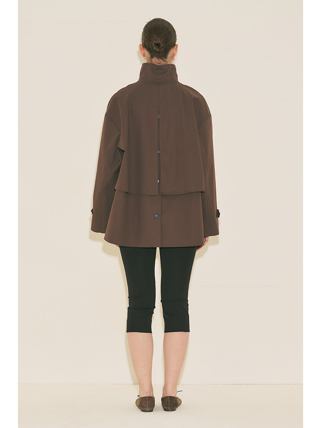 Rıa Tasarım Trençkot Kahverengi-3