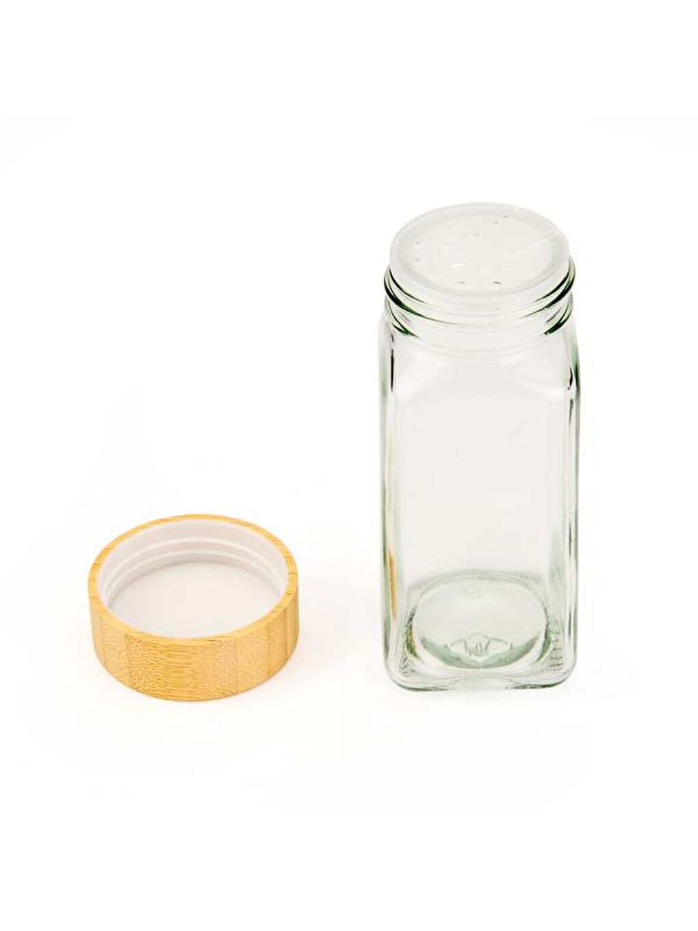 Renksiz 12'li Cam Baharatlık Seti - Şeffaf - 11 cm-4