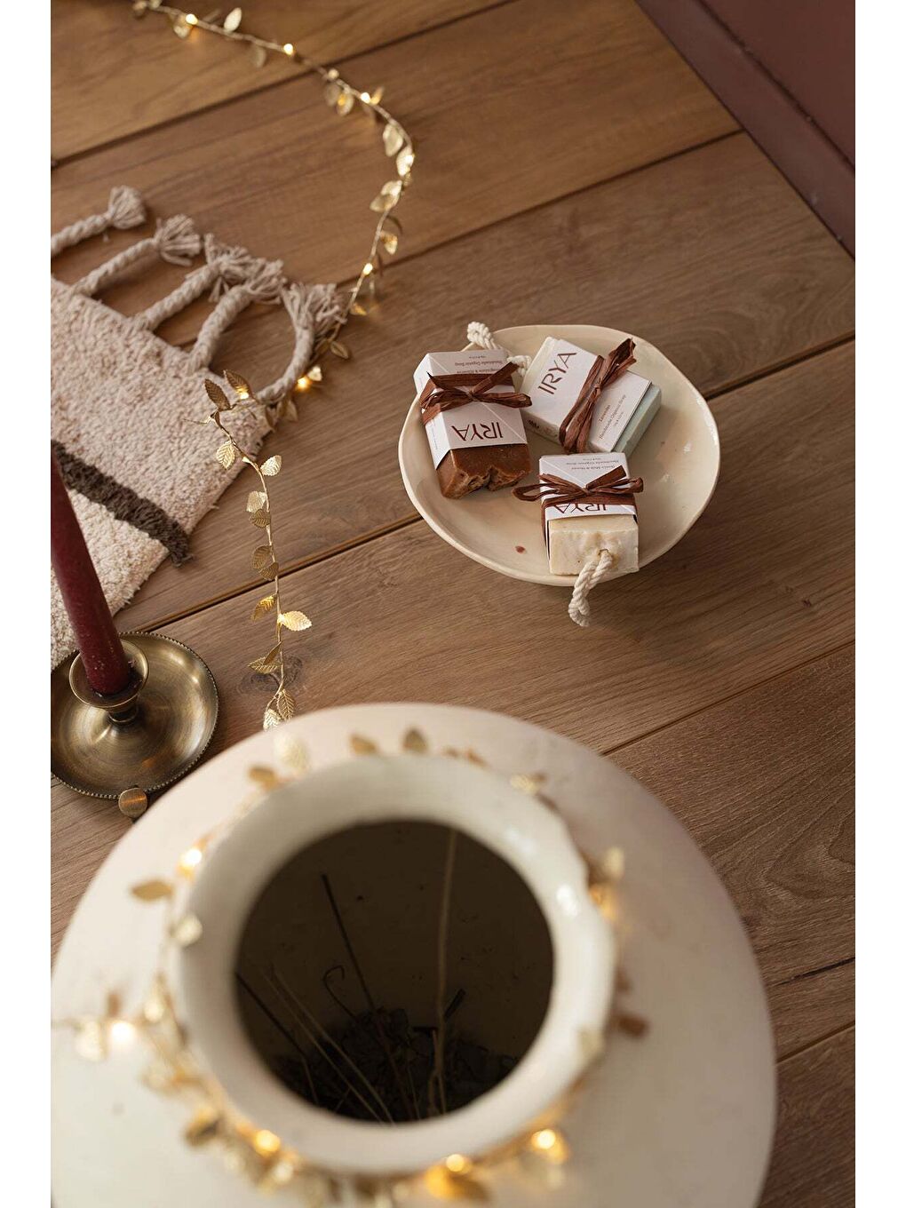 Marble Tekli Banyo Paspası %100 Pamuk 60x100 Kahverengi-2