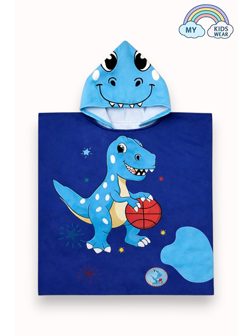 Mavi Erkek Çocuk Deniz Kombini 3’lü Set – Mayo, Havlu ve Bone 12575-1