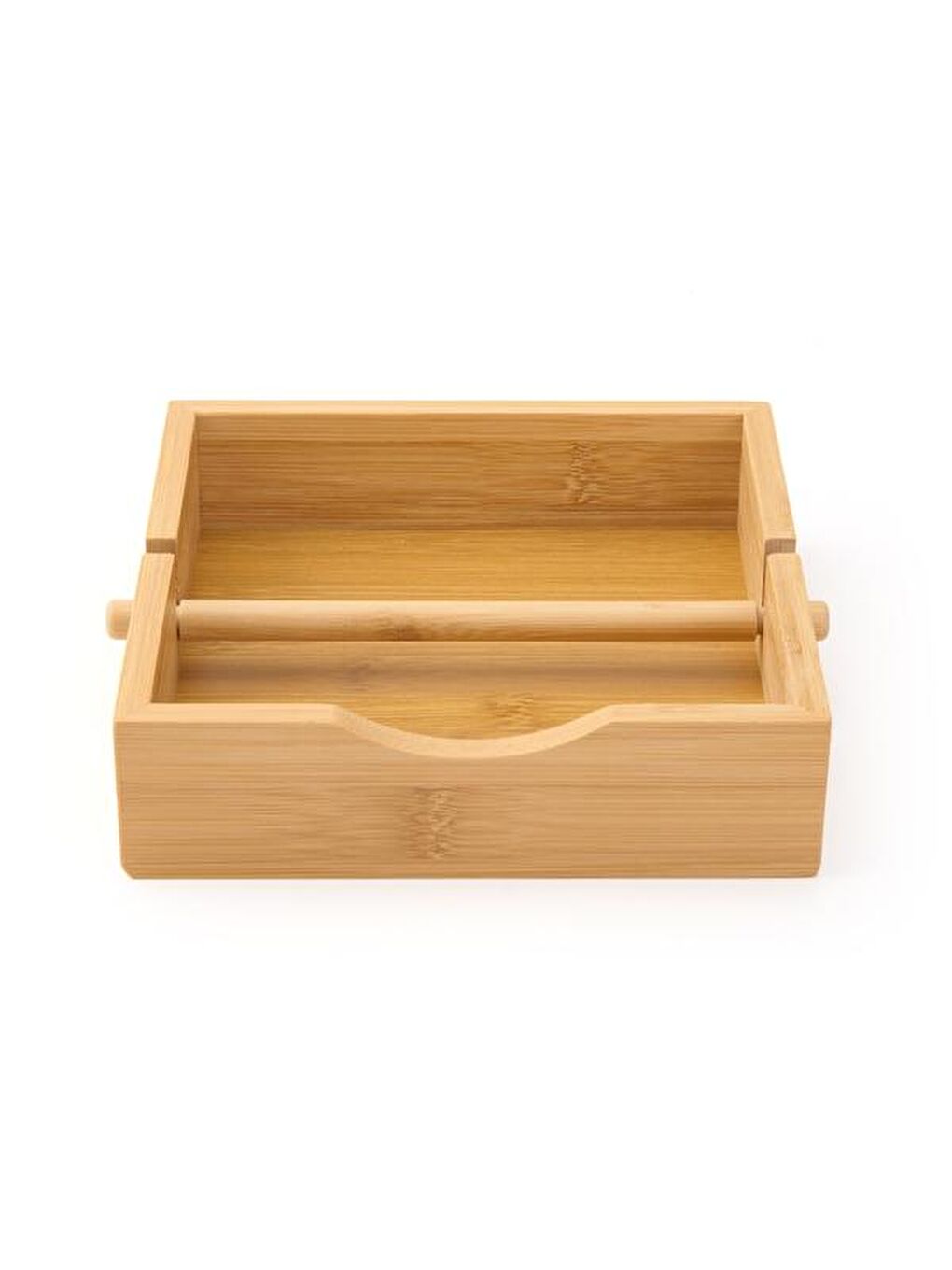 Bambu Yatay Peçetelik - Kahverengi - 18 cm
