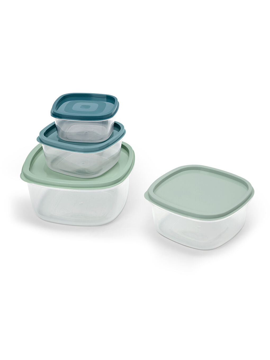 Renksiz Saklama Kutusu, 4'lü-1