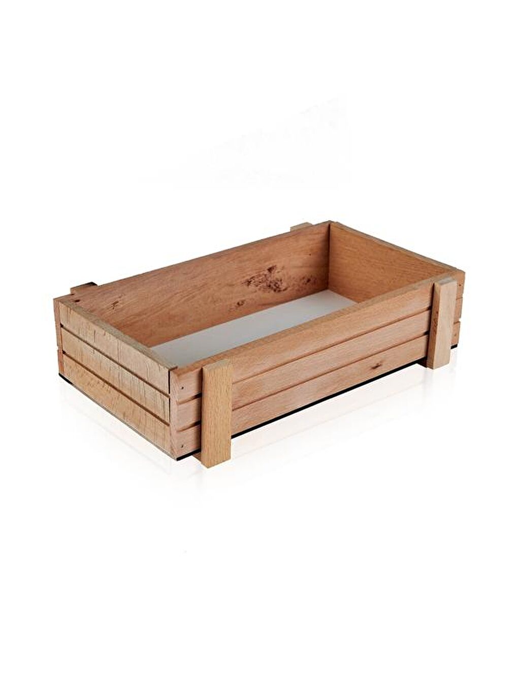 Bej Çok Amaçlı Ahşap Organizer Kutu - 30x15 cm-1