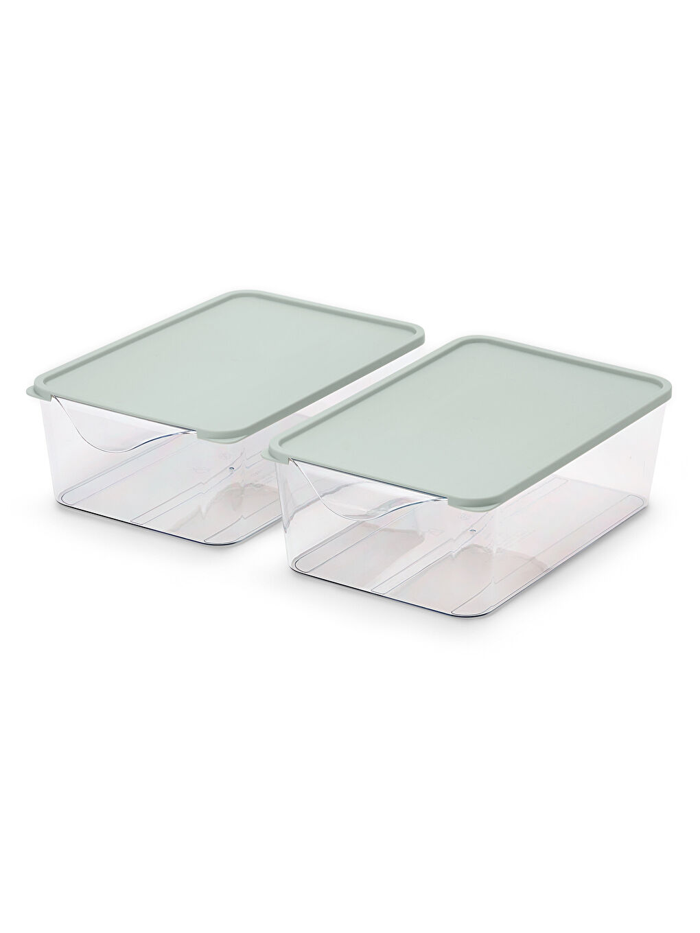 Renksiz Kapaklı Düzenleme Kutusu, 2'li-1