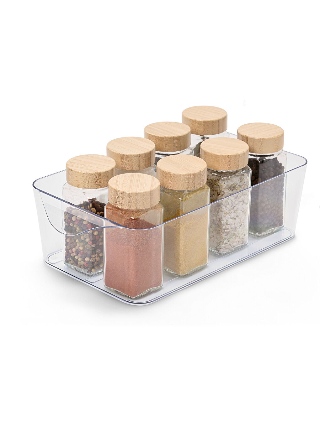 Renksiz Kapaklı Düzenleme Kutusu, 2'li-2