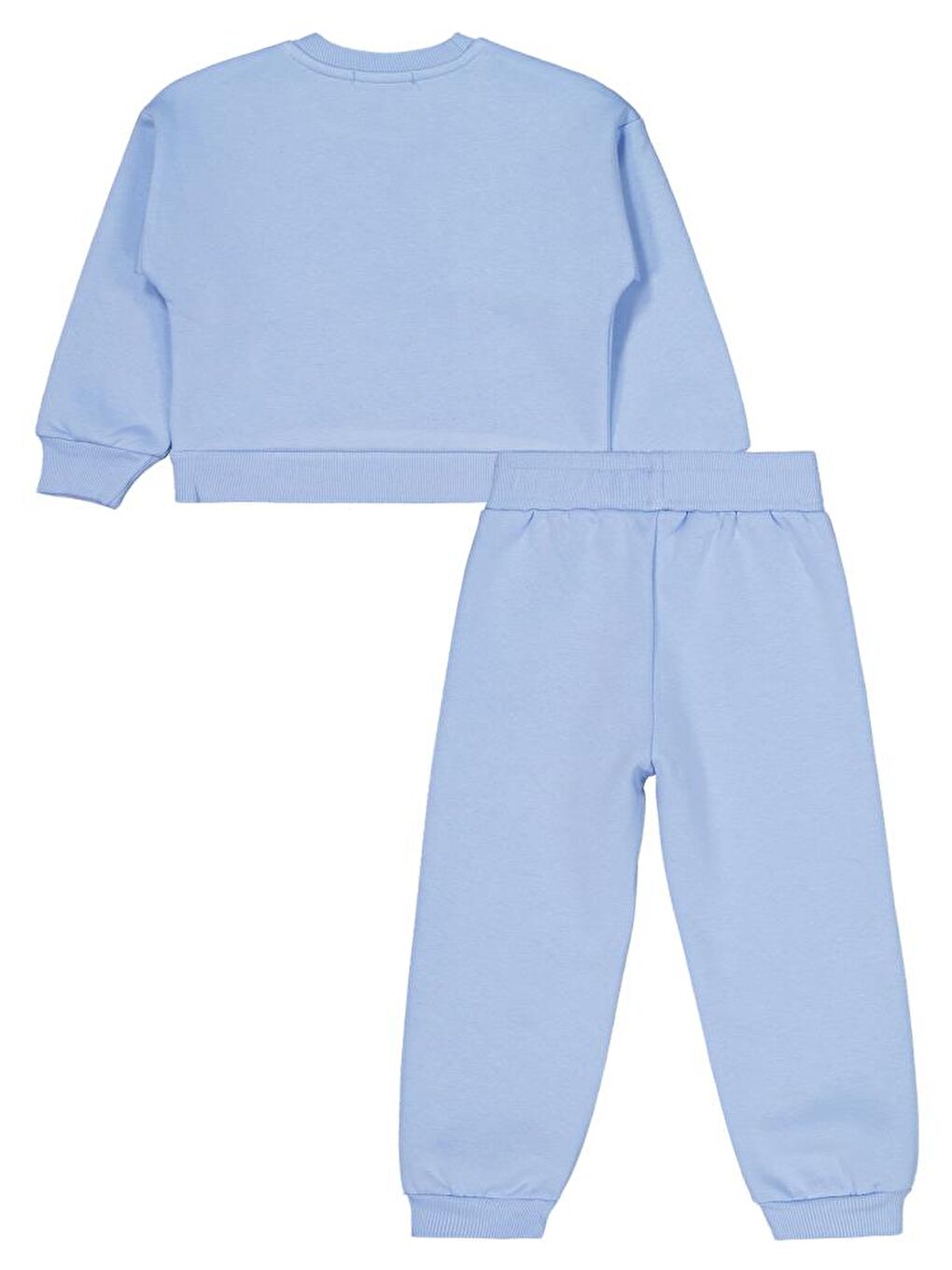 Girls Yıldız Pul Nakışlı 2-5 Yaş Eşofman Takımı - Mavi 5-6 Yaş-2