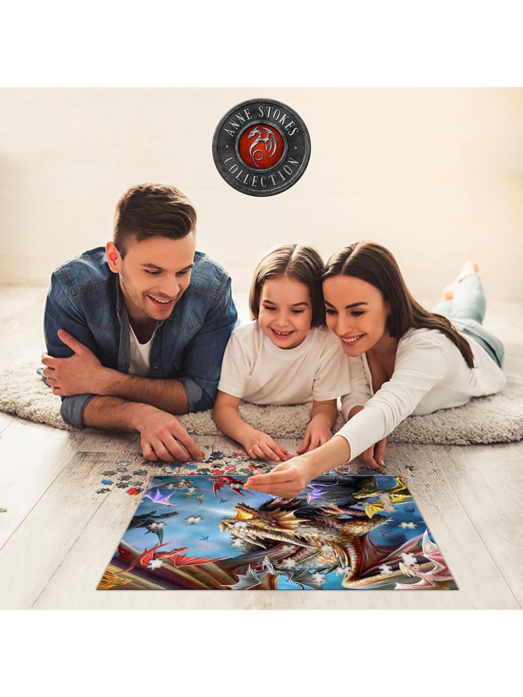 Prime 3D Renksiz Dragon Clan 500 Parça Yetişkin Puzzle 10328 - 1