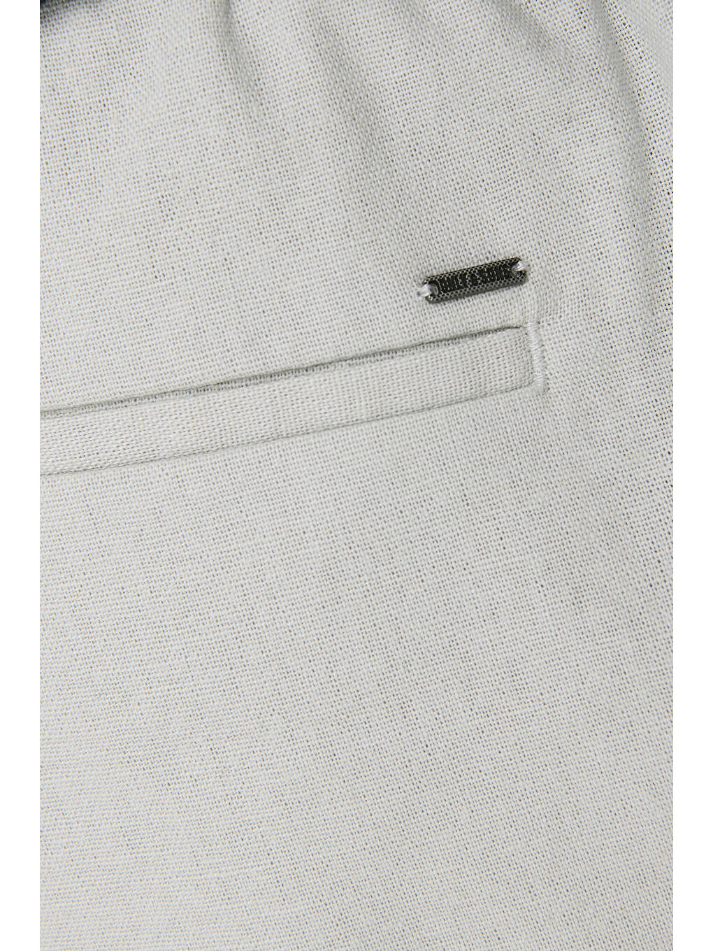 Gri Onslinus Keten ve Pamuk Karışımlı Tapered Fit Daralan Paça Pantolon 22024966-4