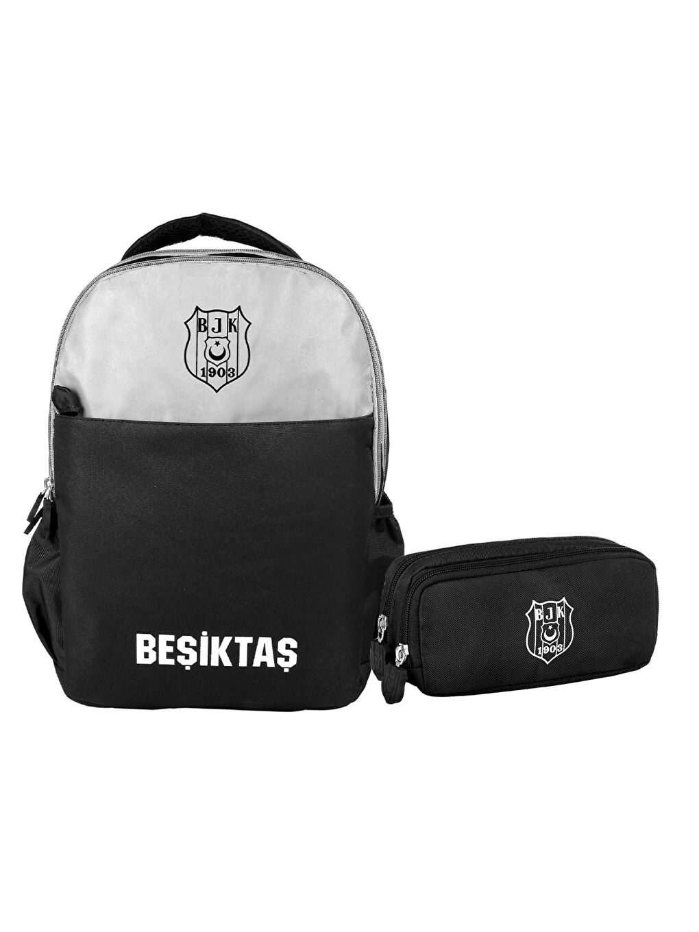 3 Bölmeli Reflektör Detaylı Okul Sırt Çantası +Logo Baskılı Kalemlik