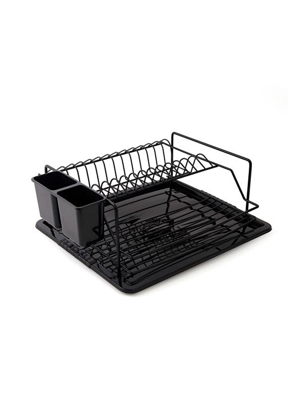 Tezgah Üstü Tabaklık ve Bardaklık - Siyah-3