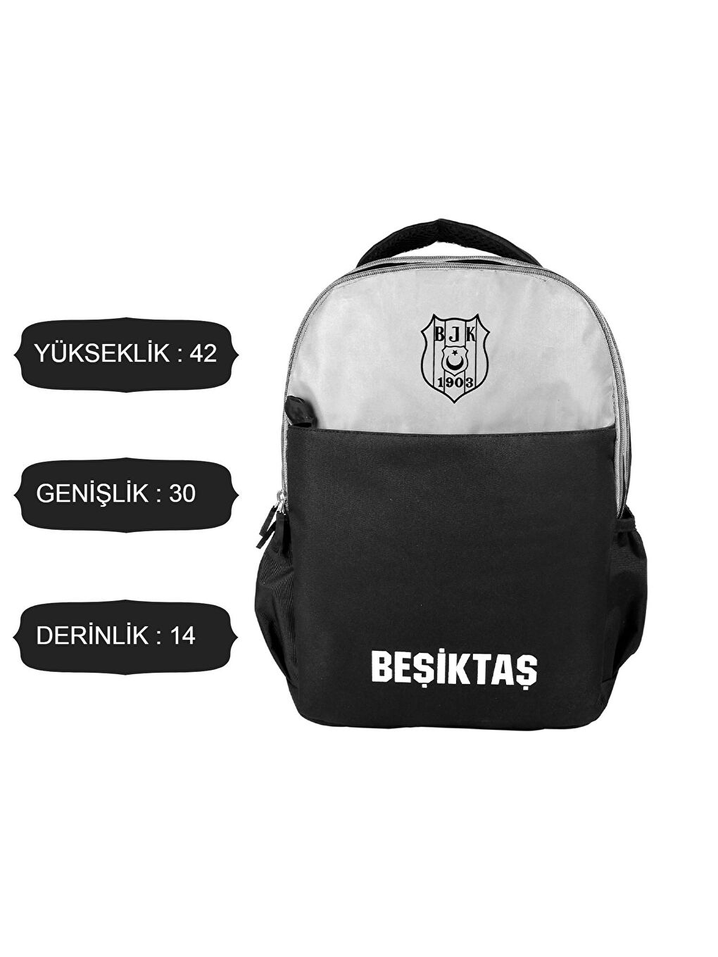 3 Bölmeli Reflektör Detaylı Okul Sırt Çantası +Logo Baskılı Kalemlik-2