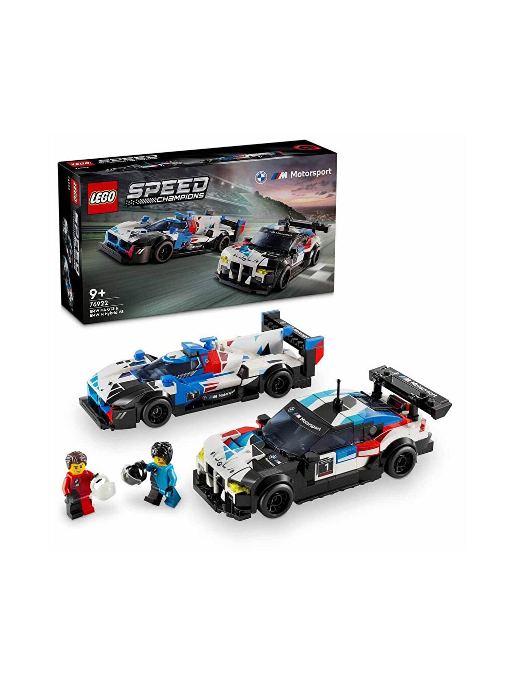 Lego Speed Champions BMW M4 GT3 ve BMW M Hybrid V8 Yarış Arabaları 76922