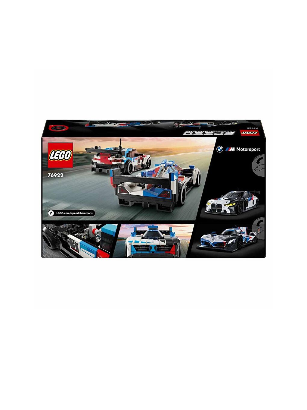 Lego Speed Champions BMW M4 GT3 ve BMW M Hybrid V8 Yarış Arabaları 76922 - 3