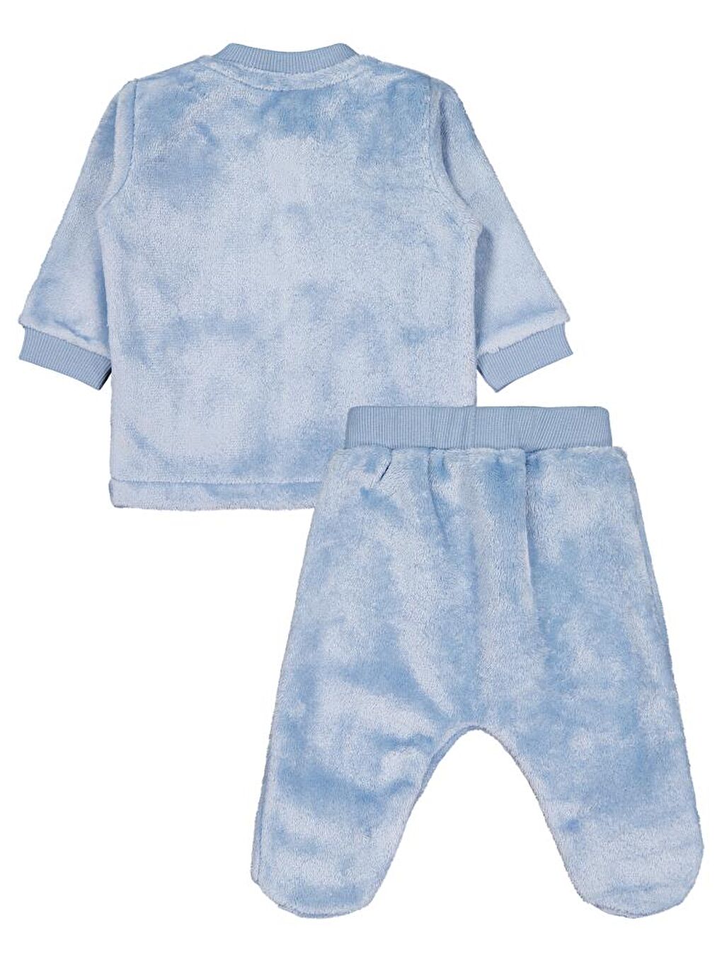 Baby Nakışlı 1-9 Ay Pijama Takımı - Mavi 9-12 Ay-1