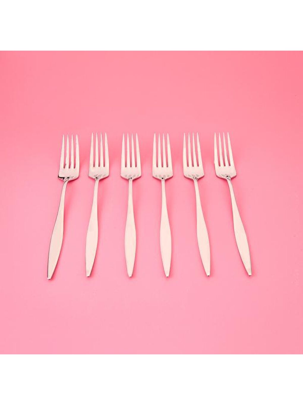 Gri Monaco 6'lı Yemek Çatalı - Inox-3