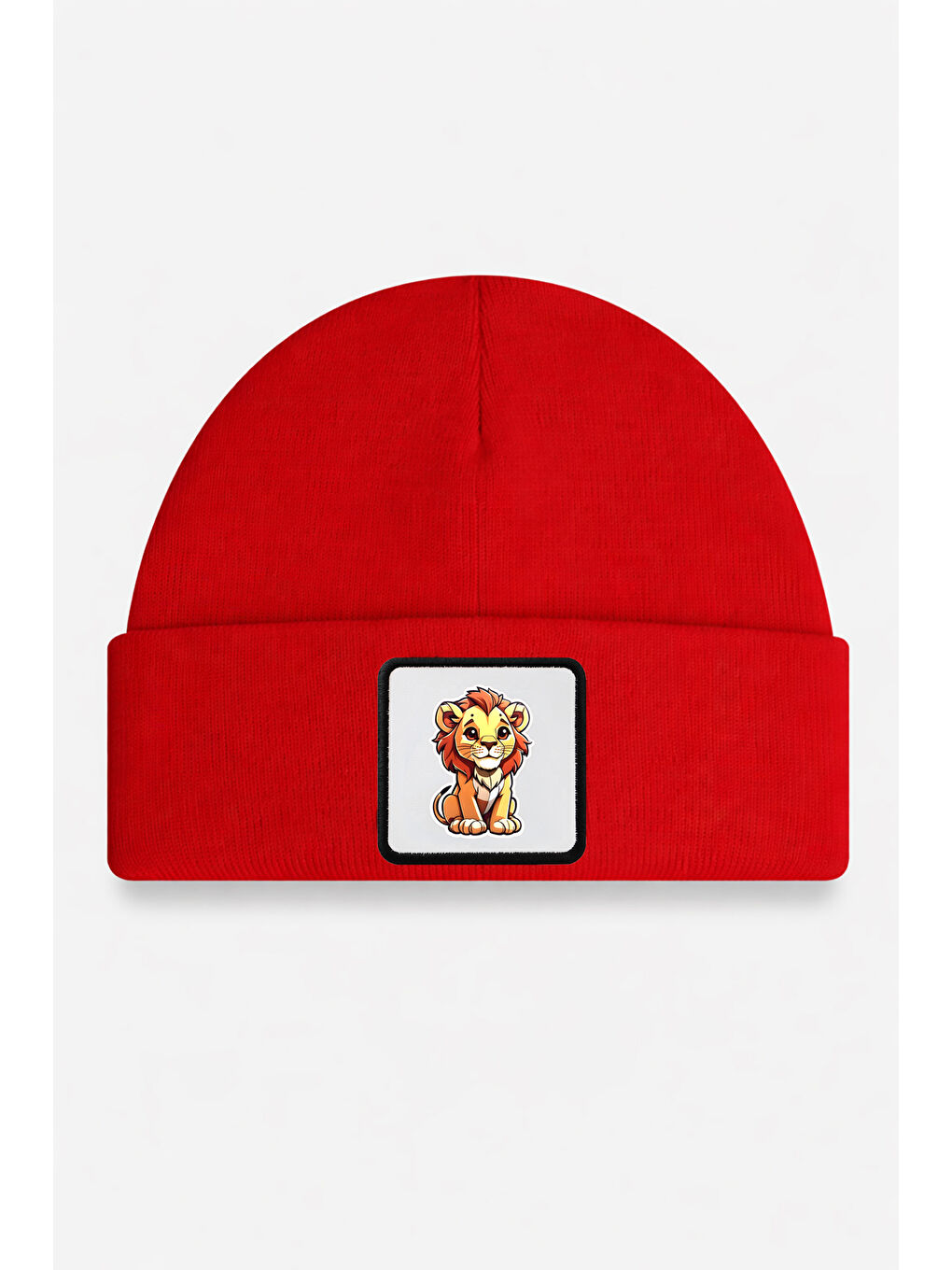 Aslan Logolu Kırmızı Çocuk Bere