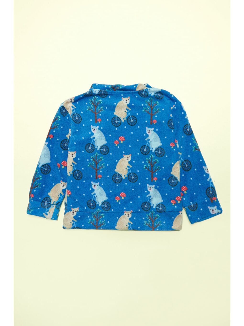 İndigo Koala Baskılı Polar Unisex Çocuk Pijama Takımı-3