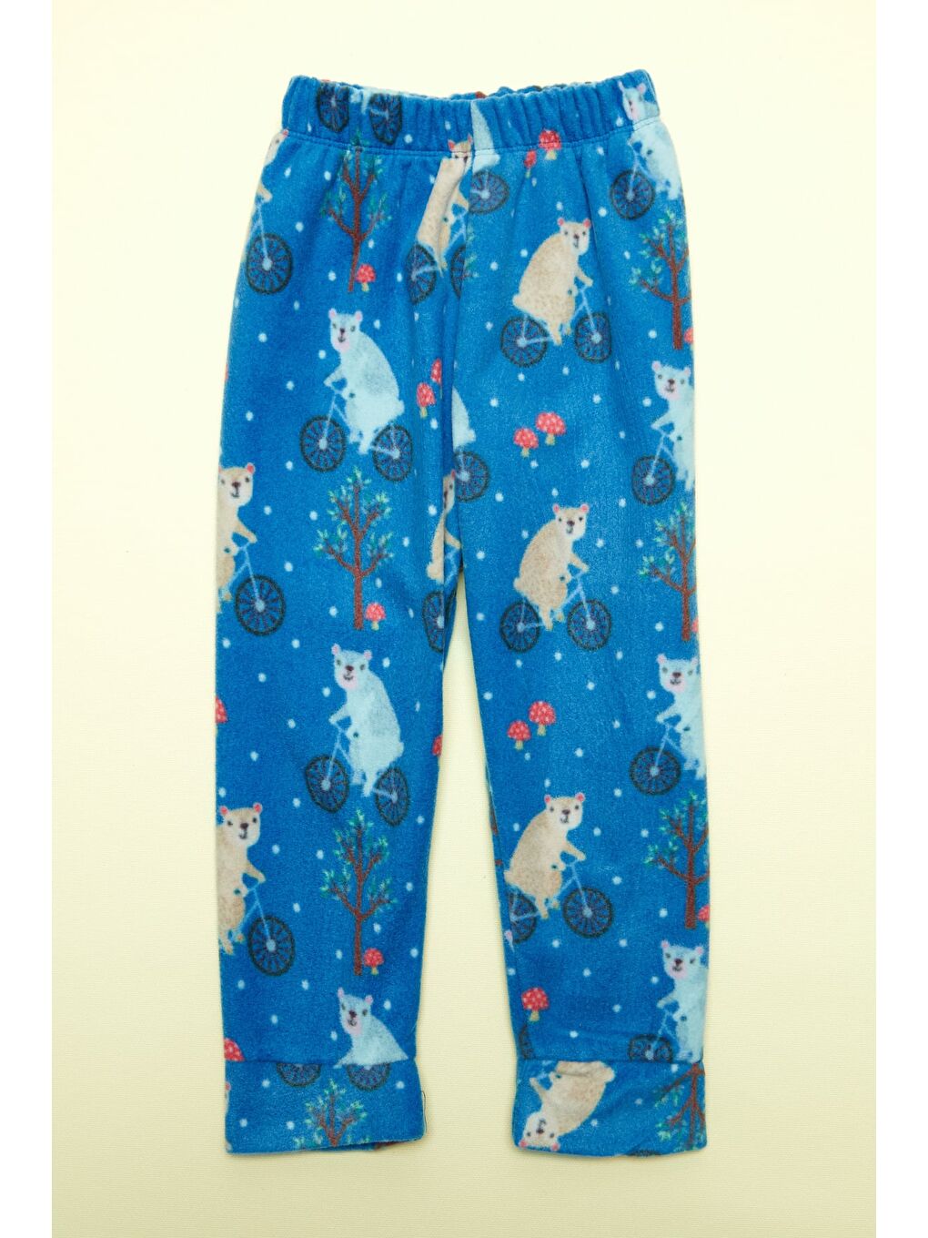 İndigo Koala Baskılı Polar Unisex Çocuk Pijama Takımı-2