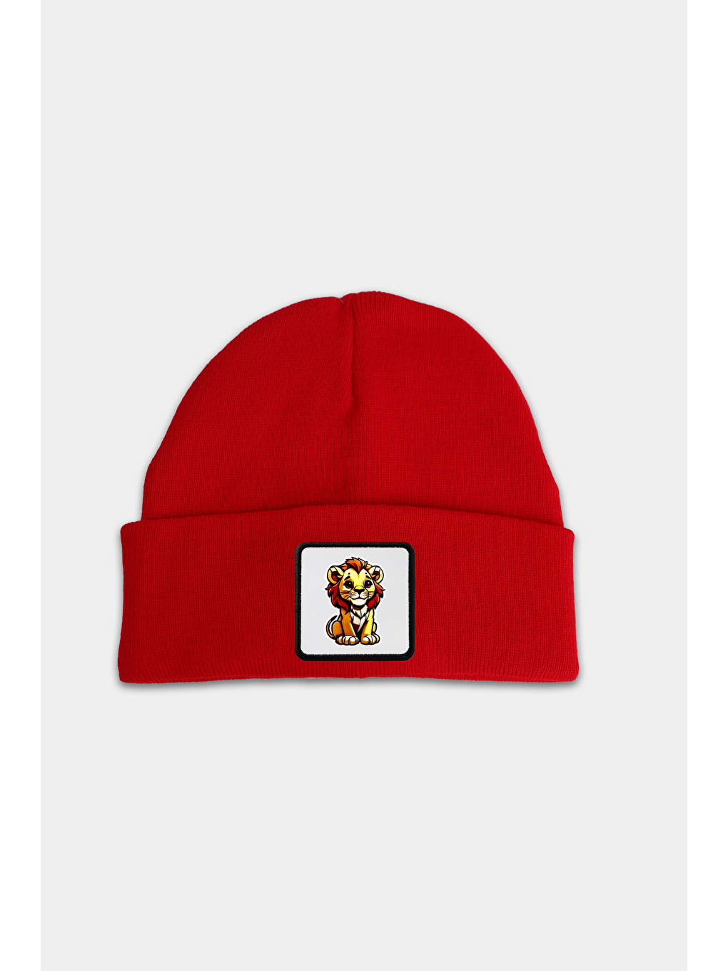 Aslan Logolu Kırmızı Çocuk Bere-1