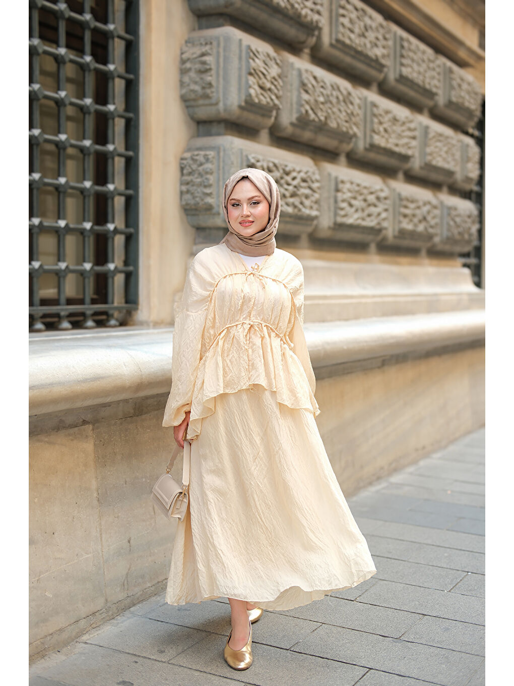 Kadın Etekli Kimono Takım Sarı-1