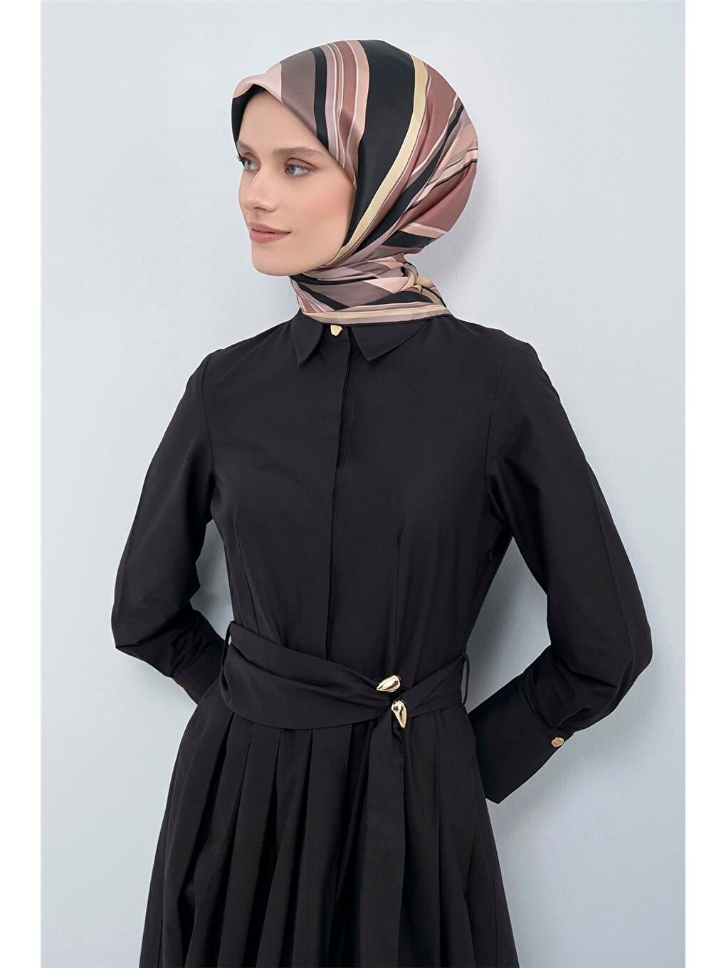 Bej Saf İpek Sura Eşarp 9514D 07