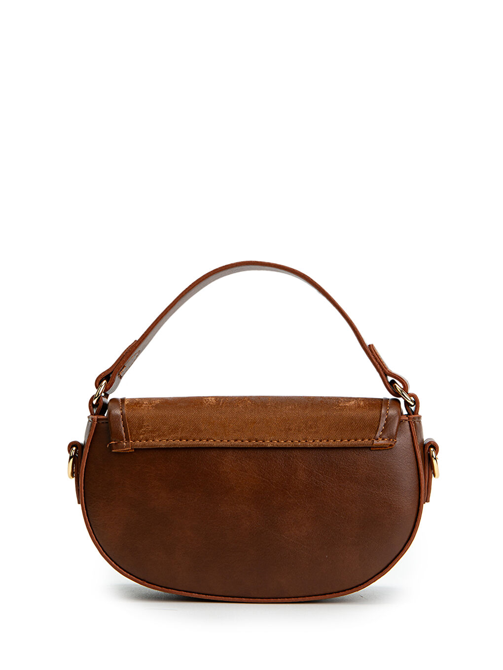 Kahverengi Uzun Askılı Stella Süet Kadın Çapraz Çanta Taba-1