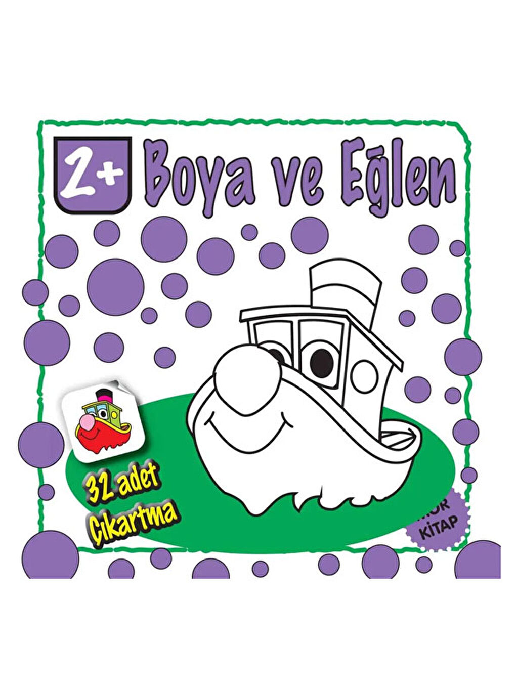 Boya ve Eğlen Mor Kitap
