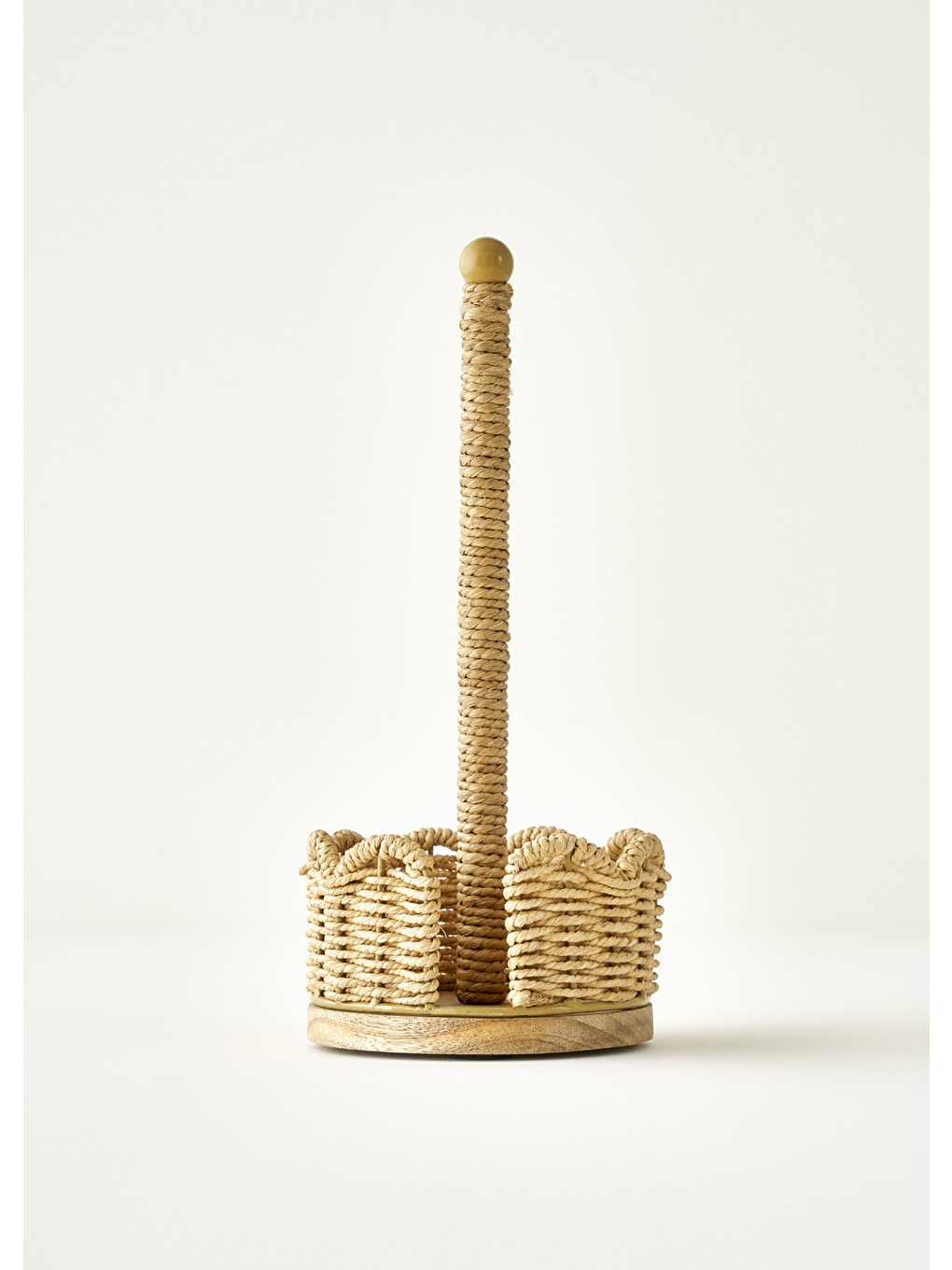 Scallop Kağıt Havluluk Koyu Bej (14x14x33 Cm)-5