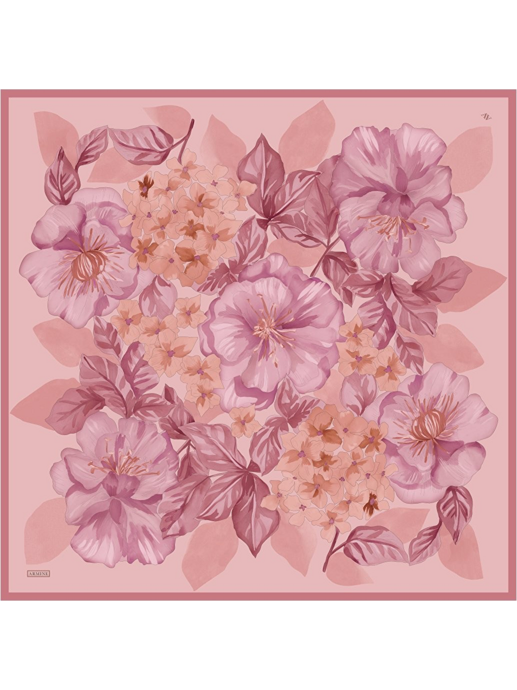 Turuncu Saf İpek Sura Eşarp 9529D 55-4