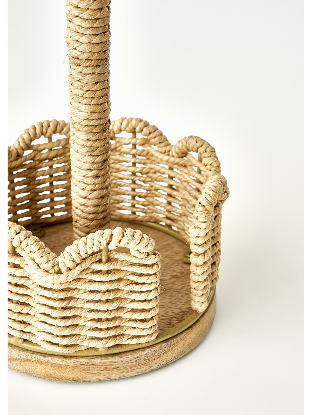 Scallop Kağıt Havluluk Koyu Bej (14x14x33 Cm)-7