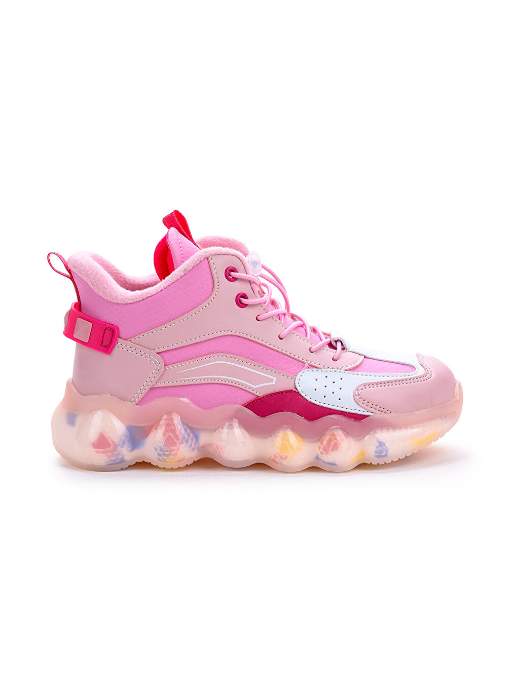 Pembe Edi Lastikli Günlük Kız Çocuk Bot Ayakkabı-3