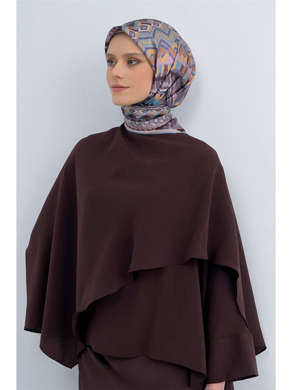 Mürdüm Saf İpek Twill Eşarp 9542D 35-1