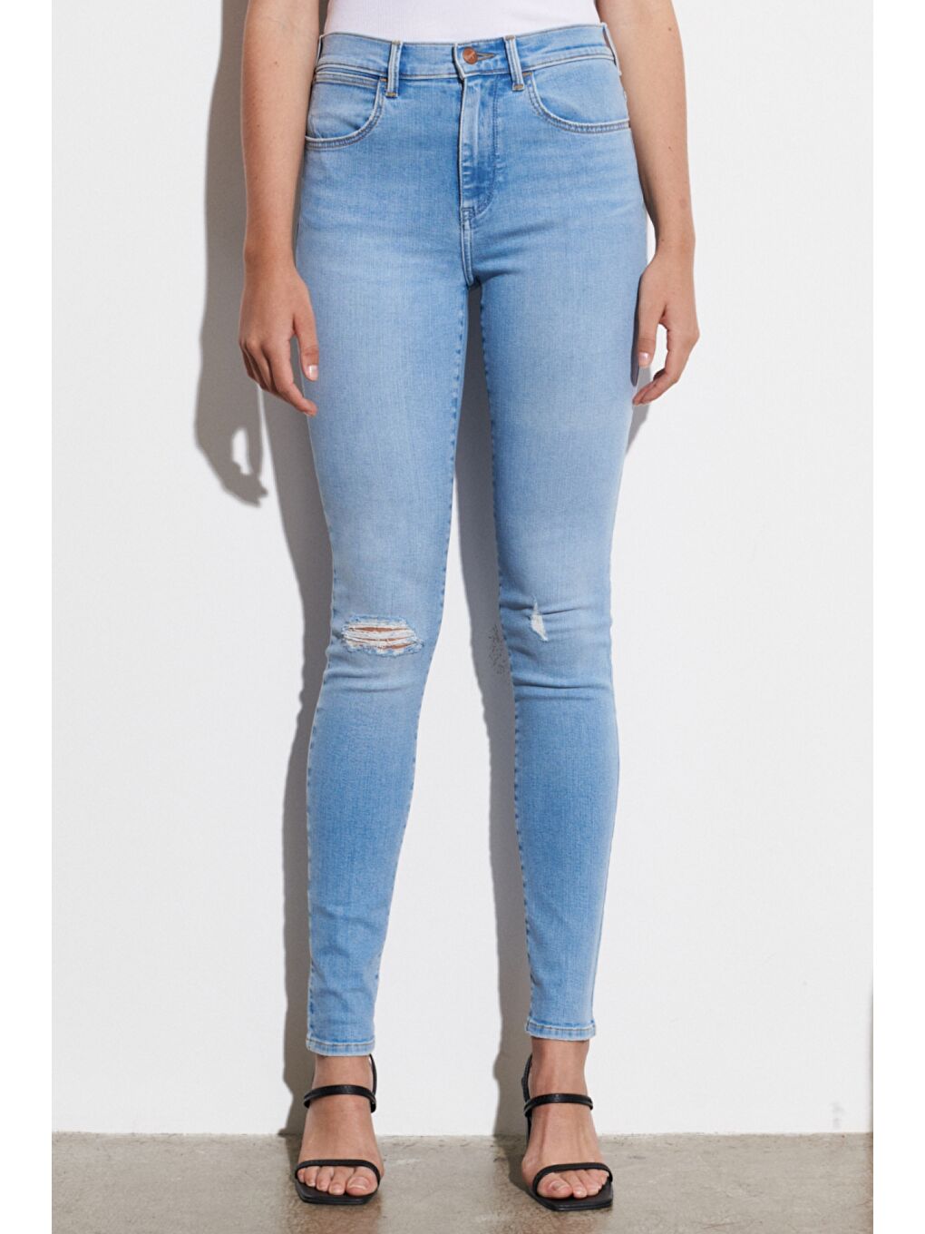 Mavi Skinny Fit Yüksek Bel Esnek Jean Pantolon-2