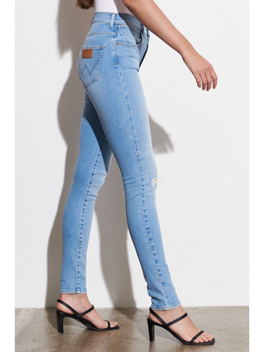 Mavi Skinny Fit Yüksek Bel Esnek Jean Pantolon-3