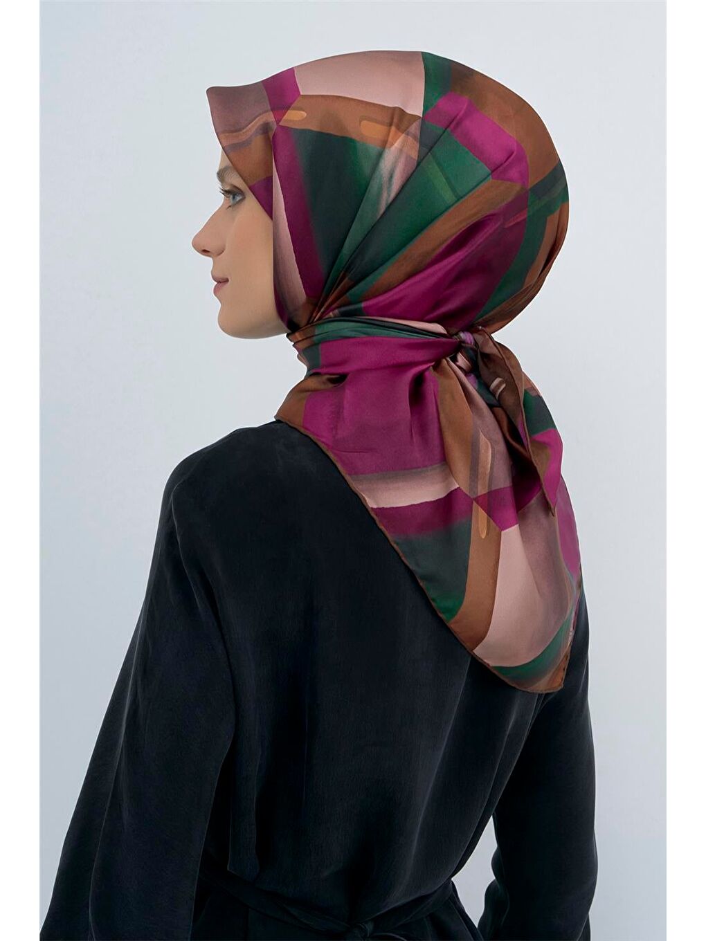 Mürdüm Saf İpek Sura Eşarp 9510D 84-2