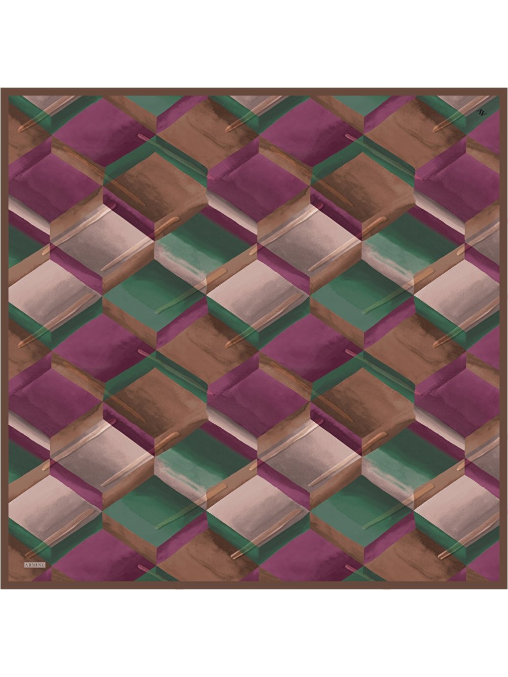 Mürdüm Saf İpek Sura Eşarp 9510D 84-3