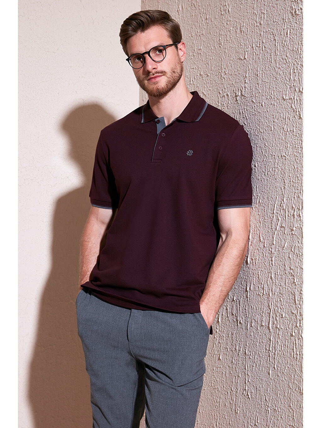 Siyah Pamuklu Slim Fit Şerit Detaylı Düğmeli Polo Yaka 4'lü Paket %100 Pamuk Tişört 5902118S4-4