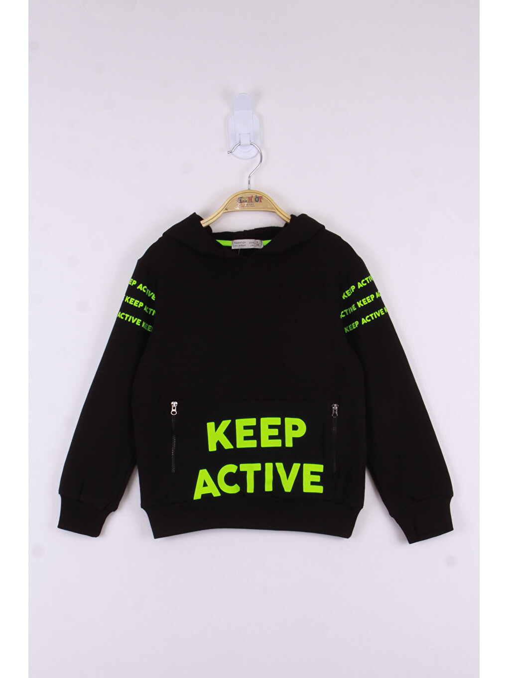 Lacivert Erkek Çocuk Keep Active Baskılı Sweatshirt-2