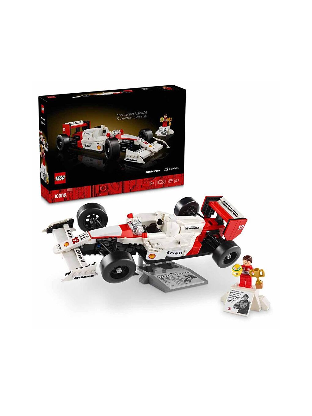 Lego Karışık Icons McLaren MP4/4 ve Ayrton Senna Seti 10330 - 1