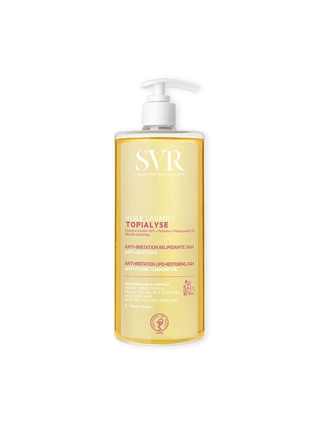 Topialyse Huile Lavante Yüz Vücut Saç Intim Temizleme Yağı 1 Litre