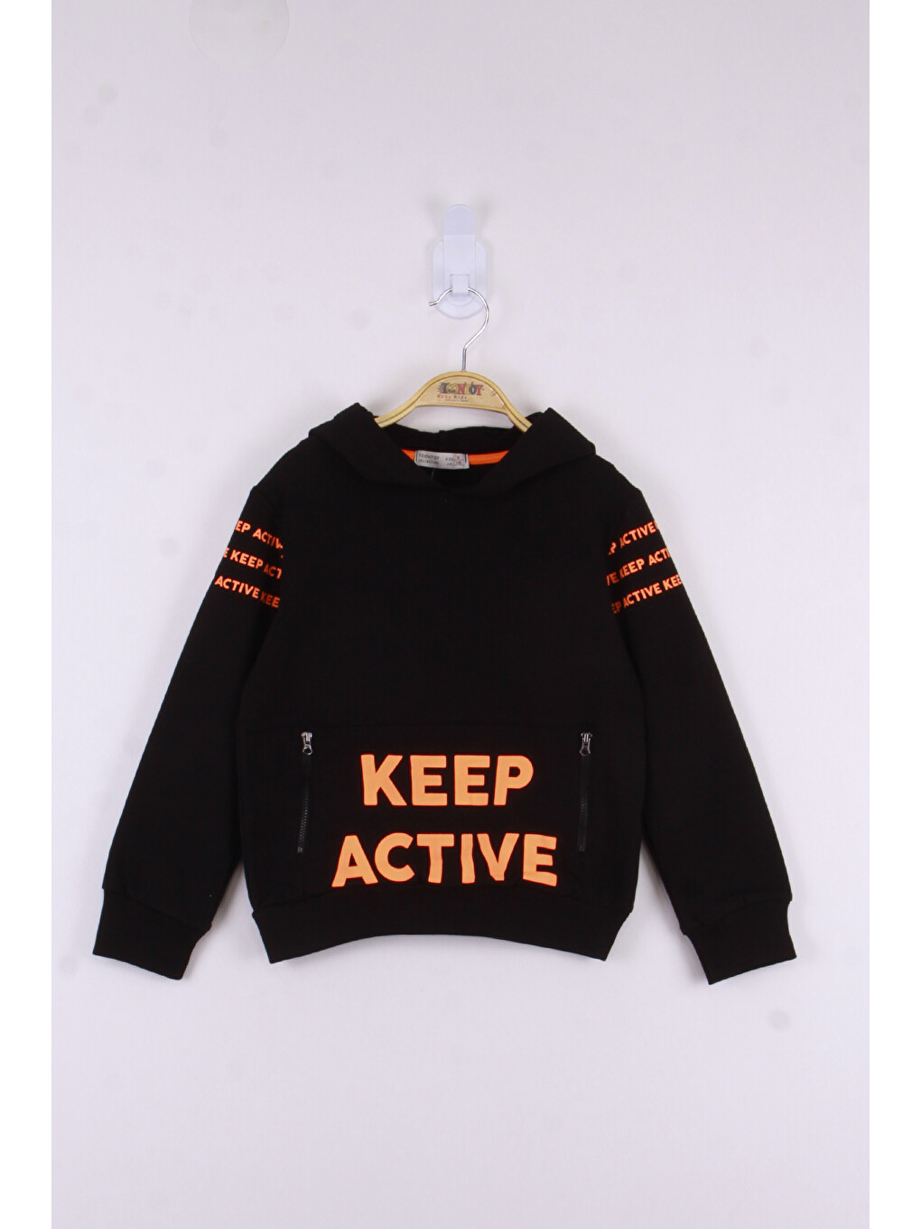 Gri Erkek Çocuk Keep Active Baskılı Sweatshirt-7