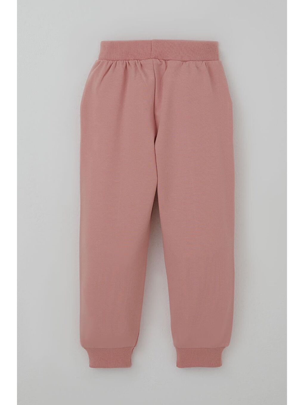 Pembe Kız Çocuk Eşofman Takımı Çiçek Baskılı Pantolonu Çima Dikiş Detaylı Gülkurusu (3-7 Yaş)-4