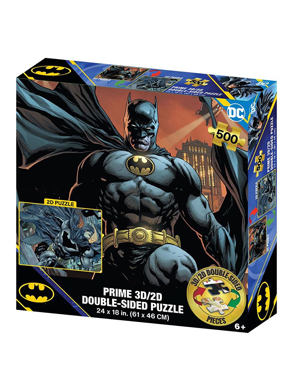 DC Comics Batman Çift Taraflı Puzzle 500 Parça 37581