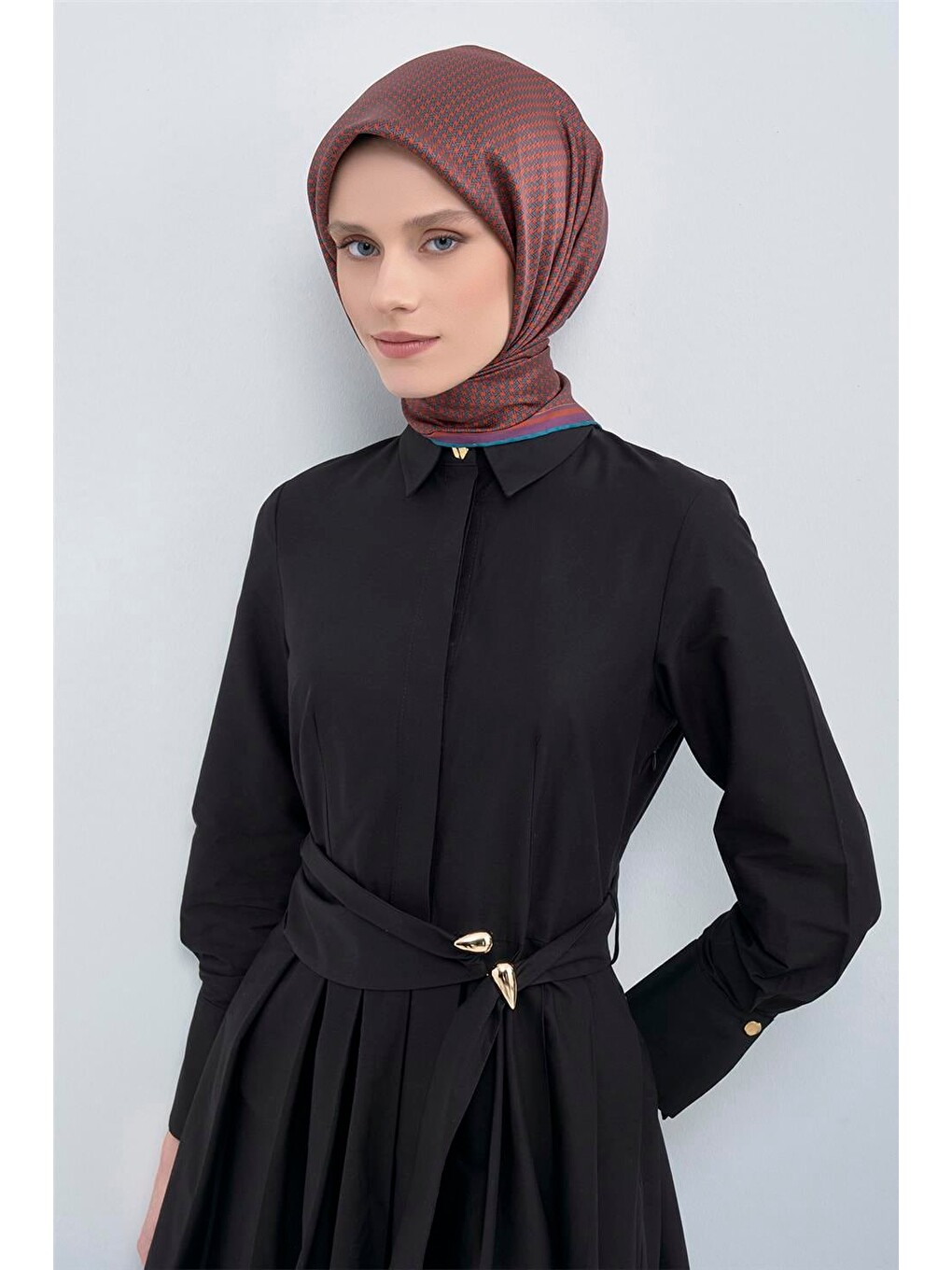 Turuncu Saf İpek Twill Eşarp 9528D 90