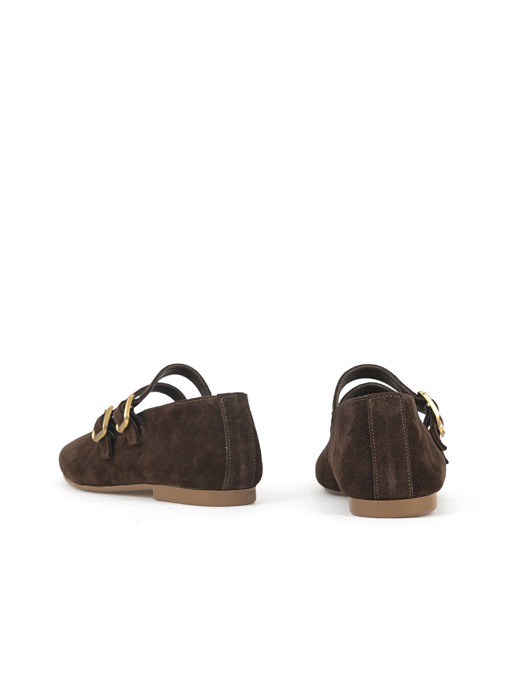 Kahverengi Kadın Hakiki Deri Babet 153111Z4083 Kahve-2