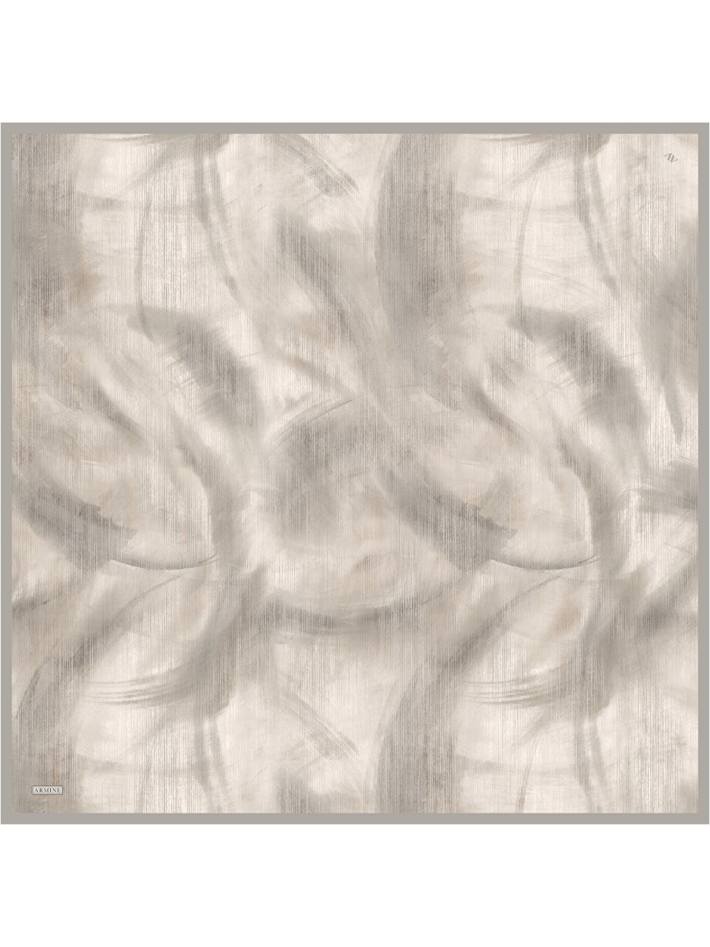 Bej Saf İpek Twill Eşarp 9513D 85-1